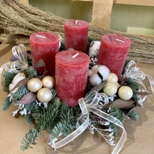 Novinka! Adventní věnec - bavlník